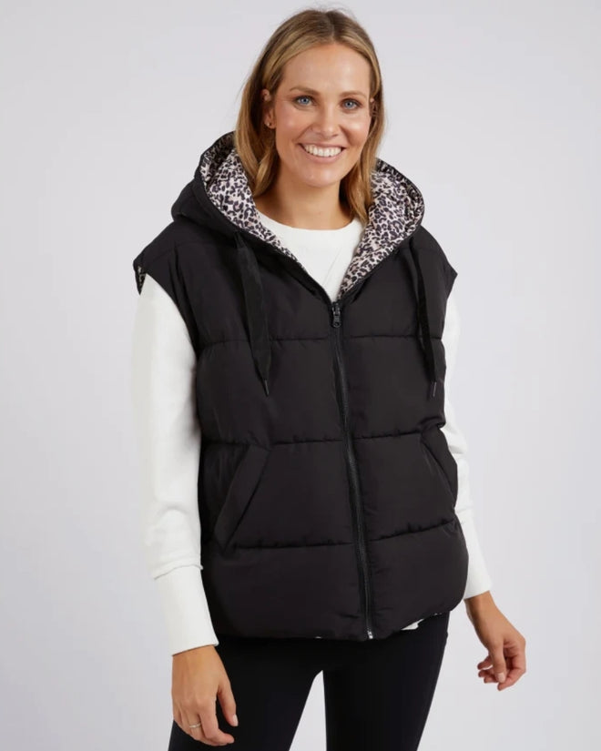 Foxwood Sports Leopard Reversible Vest Black
