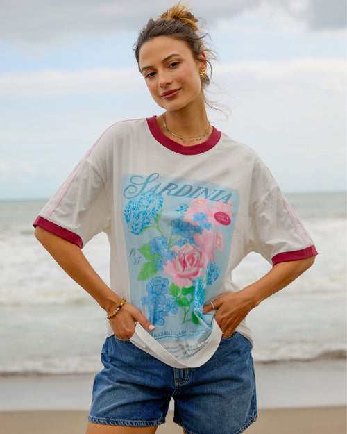 Foxwood Studio Series Mediterranean Posy T Shirt White