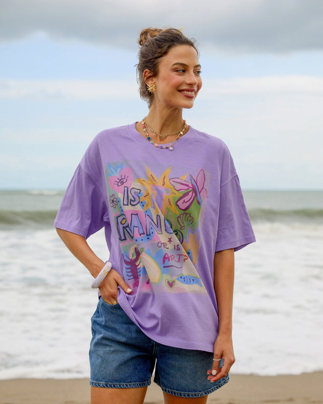 Foxwood Studio Series Random and Art T Shirt Lavender