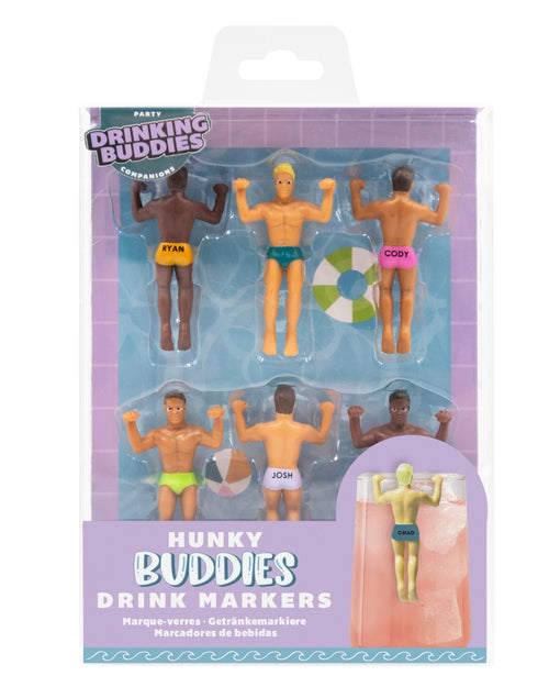 Hunky Buddies Drinks Markers 6 Piece Set