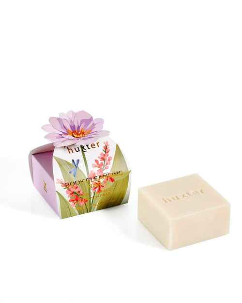 Huxter Body Cleansing Bar Gift Box Mauve Flower