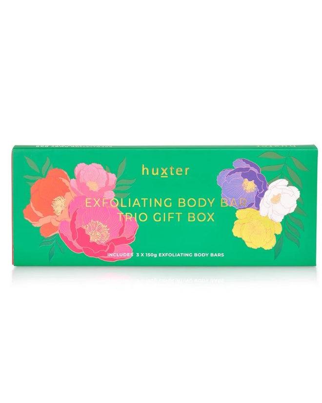 Huxter Exfoliating Body Bar Trio Green Tea and Cucumber