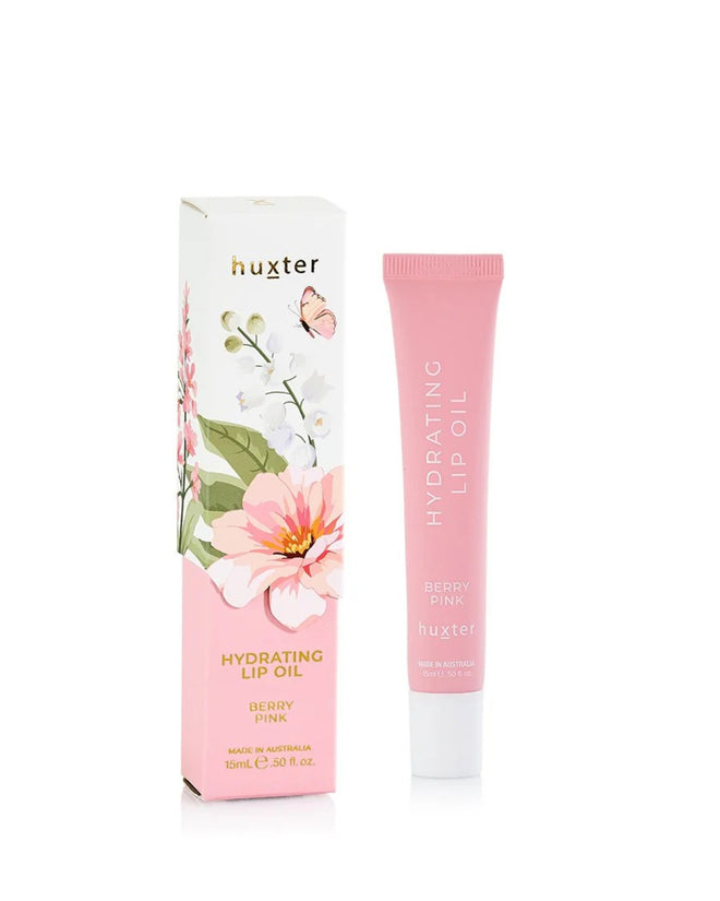 Huxter Hydrating Lip Oil Boxed Berry Pink