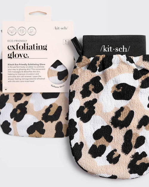 Kitsch Eco-Friendly Exfoliating Glove - Leopard
