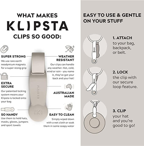 Klipsta Hat Clip Tan