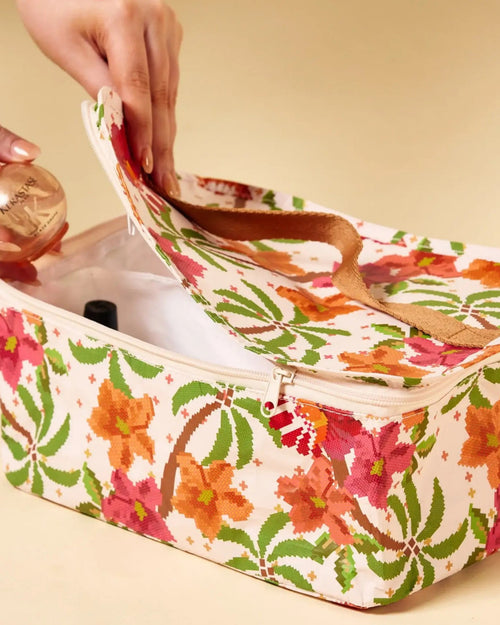 Kollab Toiletry Stash Bag Hibiscus Retreat