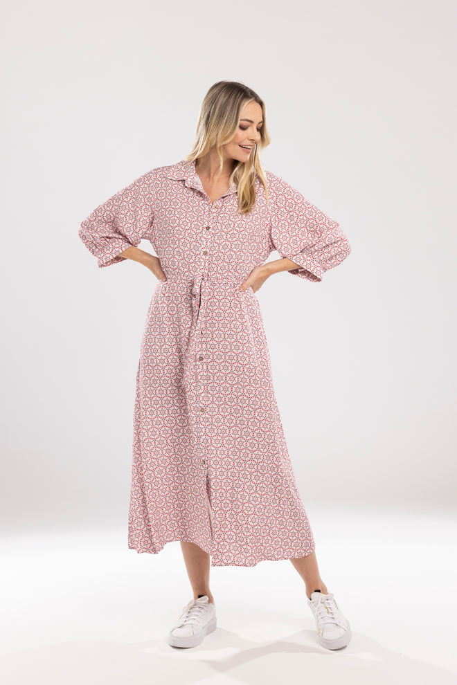 Mi Moso Dani Dress Mosaic Print