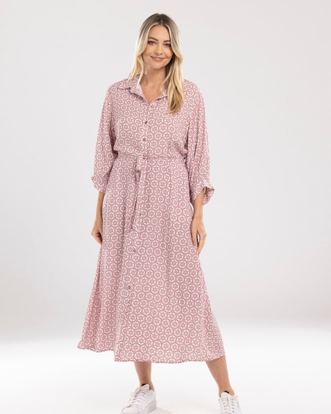 Mi Moso Dani Dress Mosaic Print