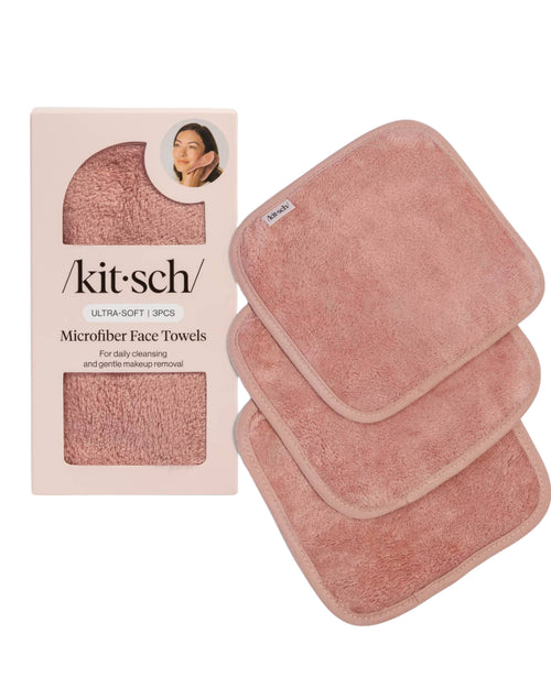 Microfiber Face Towels 3pc Set - Terracotta