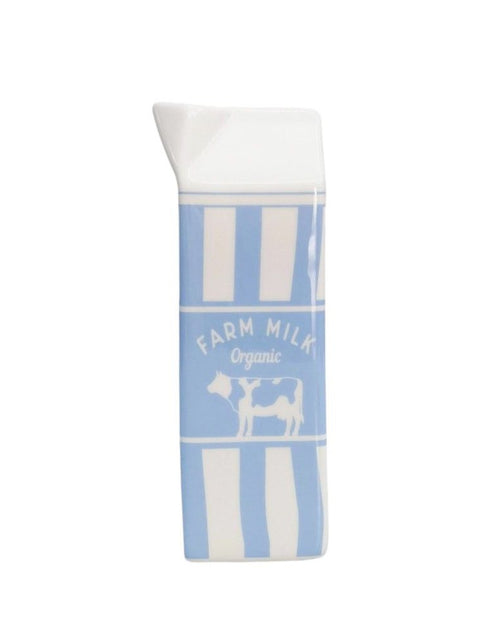 Milk Carton Vase Blue 21cm