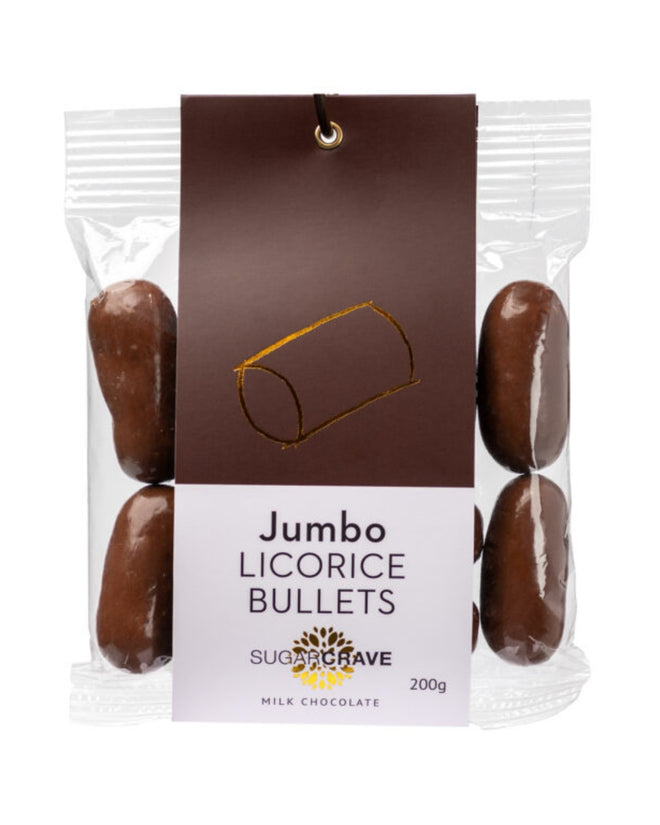 Milk Chocolate Jumbo Licorice Bullets