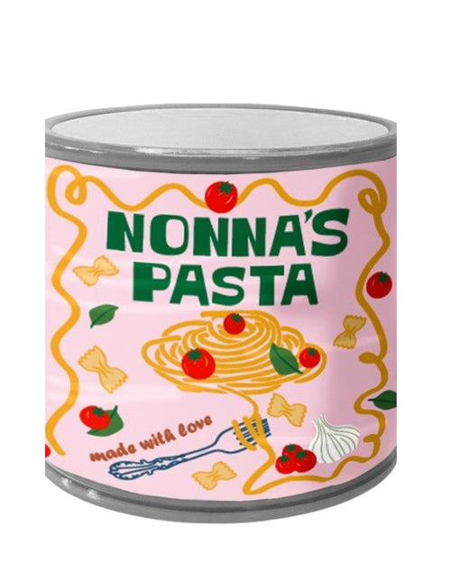 Nonna's Pasta Can Planter Pink 12cm