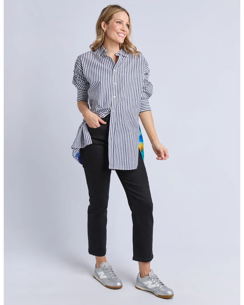 Elm Party Pants Shirt Midnight Stripe