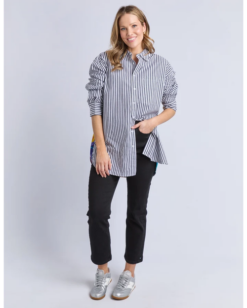Elm Party Pants Shirt Midnight Stripe