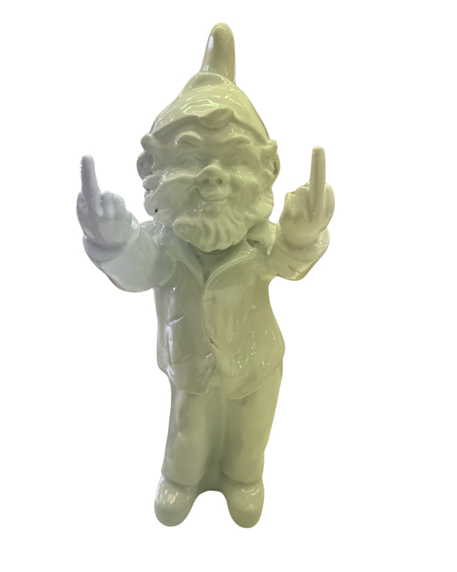 Pop Cheeky Gnome Double Finger White