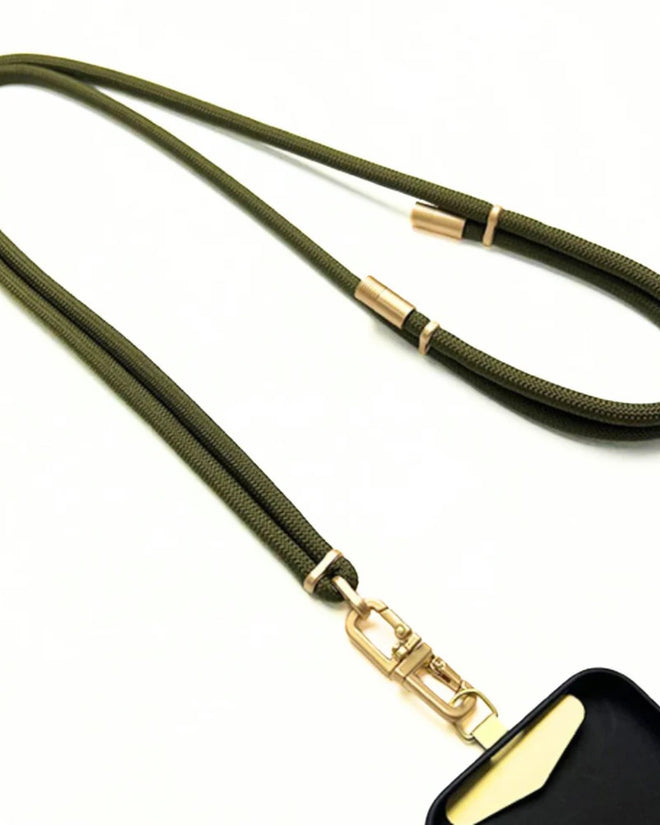 Queen of the Foxes Lanyard Lux Cord Crossbody Olive