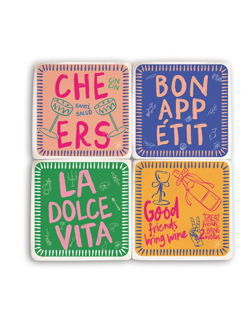 Resin Drinks Coasters Cheers