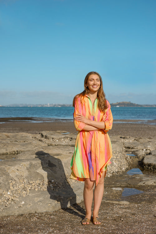 Stella and Gemma Cayman Shirt Dress Multi