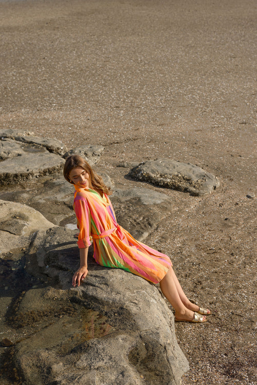 Stella and Gemma Cayman Shirt Dress Multi
