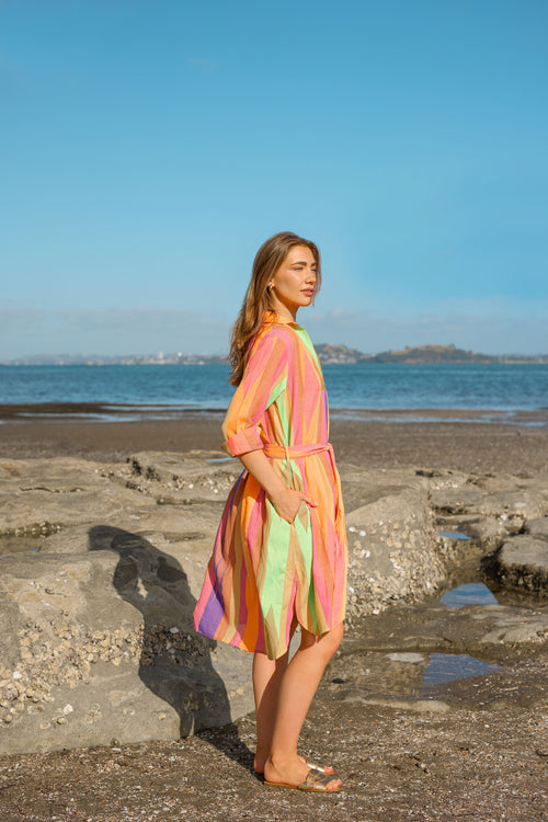 Stella and Gemma Cayman Shirt Dress Multi