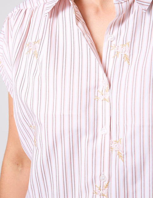 Stella and Gemma Lindy Shirt Pink Stripe