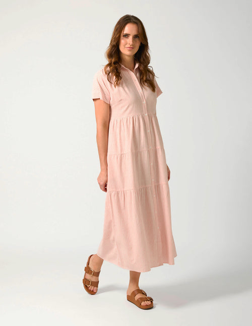 Stella and Gemma Antonia Dress Rose Stripe
