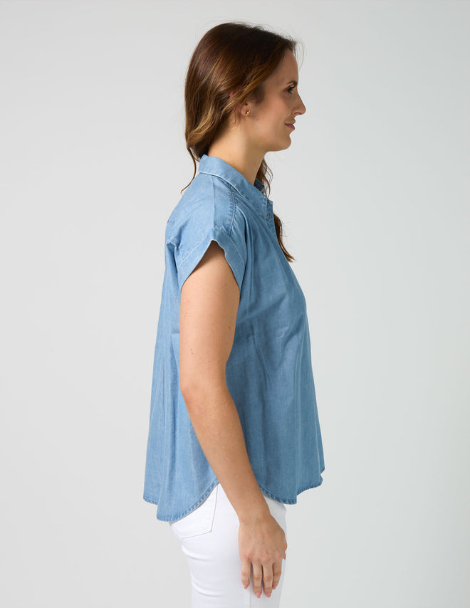 Stella and Gemma Kelly Blouse Light Wash