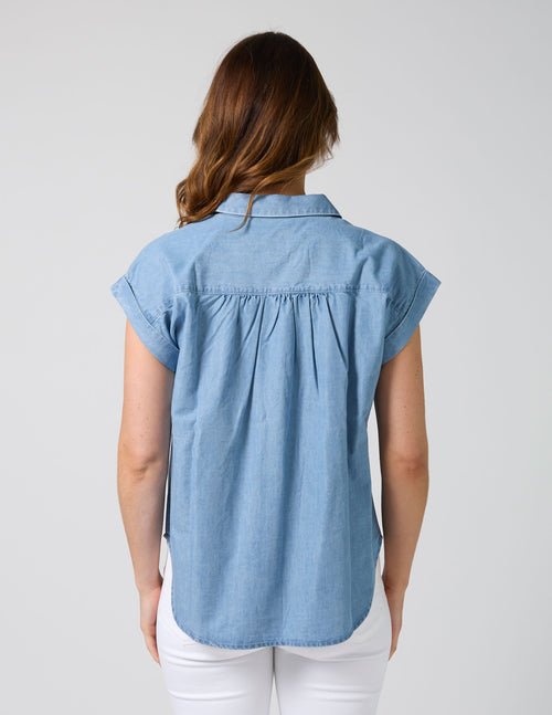 Stella and Gemma Kelly Blouse Light Wash