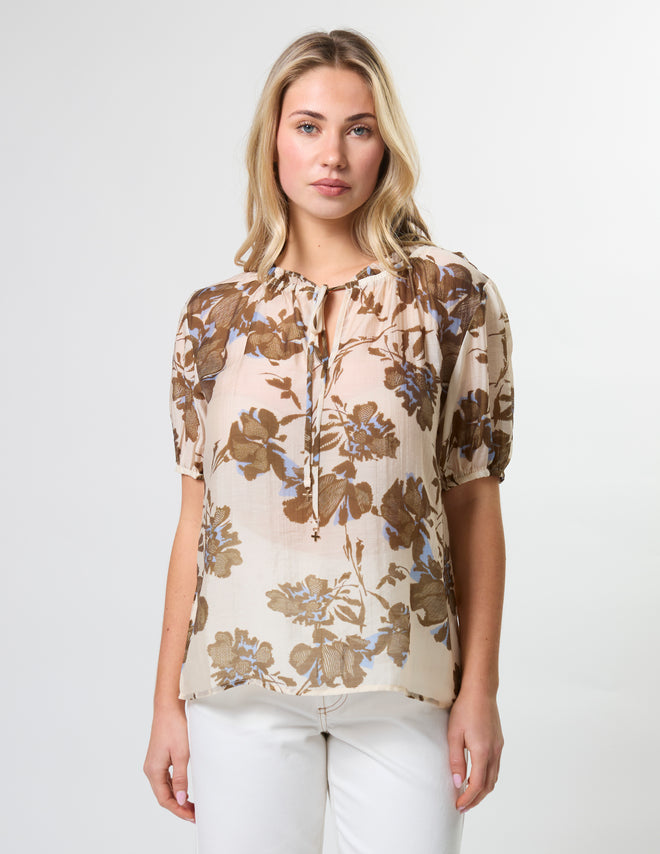 Stella and Gemma Arlo Blouse Copper Cornflower