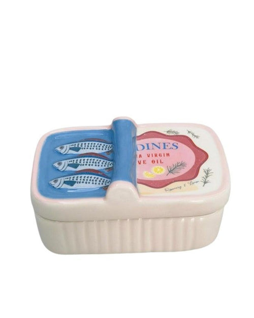 Sardine Trinket Box Blue 12cm