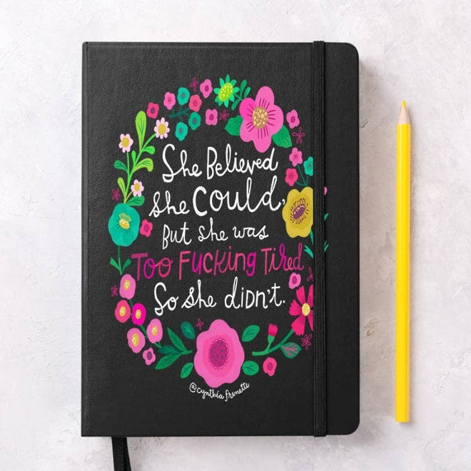 She Believed She Could Notebook Black