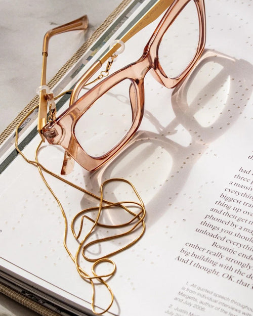 Simple Glasses Chain Gold