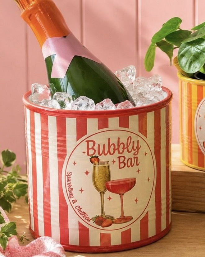 Spritz Bubbly Bar Planter Pink 16cm
