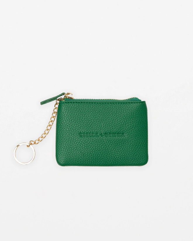 Stella & Gemma Logo Coin Purse Emerald