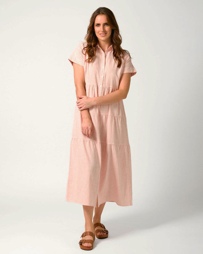 Stella and Gemma Antonia Dress Rose Stripe