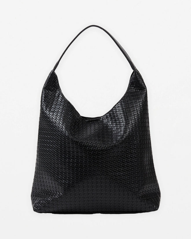 Stella and Gemma Astra Weave Tote Black