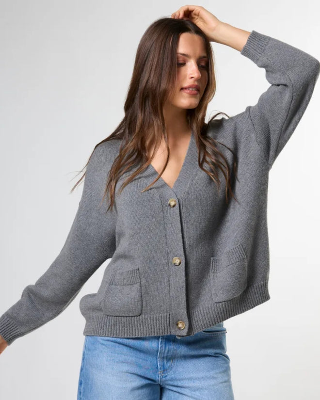 Stella and Gemma Bentley Cardigan Dark Grey