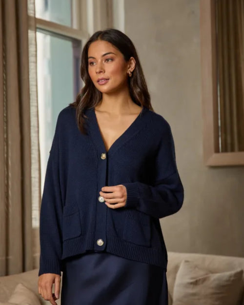 Stella and Gemma Bentley Cardigan Navy