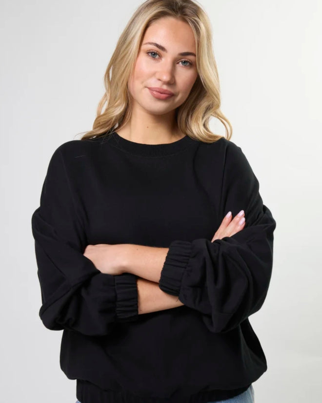 Stella and Gemma Bubble Sweatshirt Black