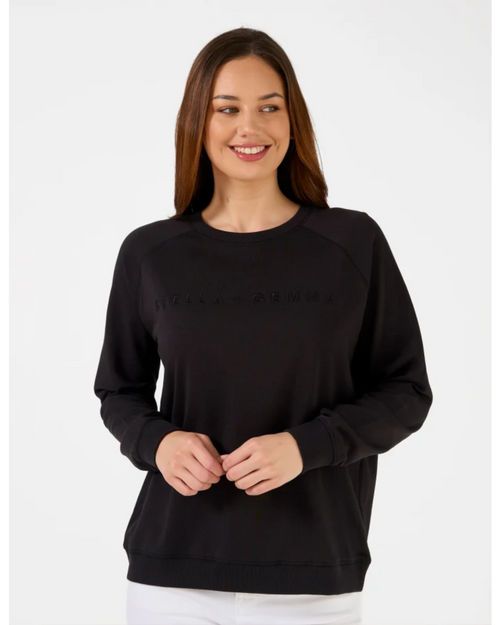 Stella and Gemma Classic Sweatshirt Black Logo