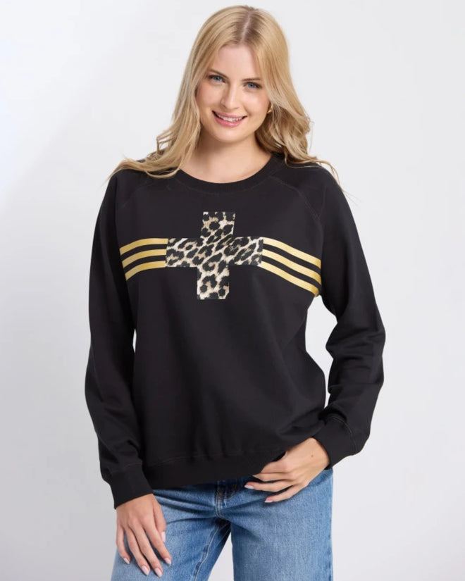 Stella and Gemma Classic Sweatshirt Black Star Crossed