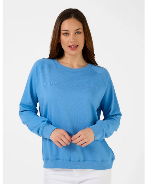 Stella and Gemma Classic Sweatshirt Sky Logo