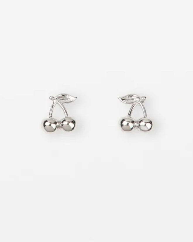 Stella and Gemma Earings Cherries Silver