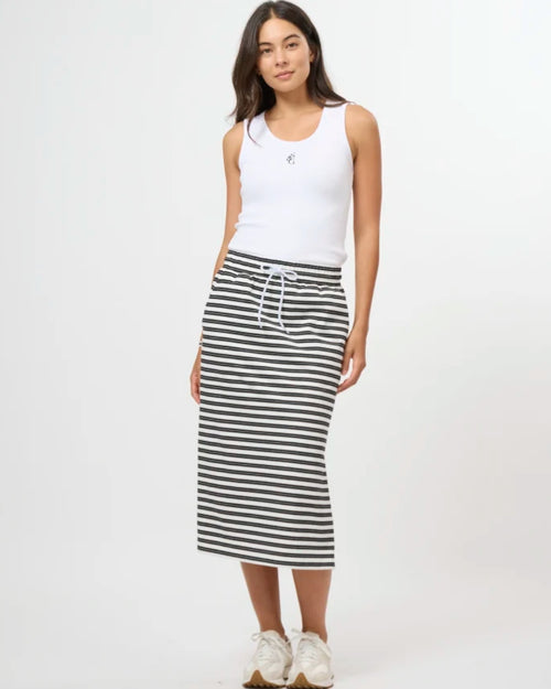 Stella and Gemma Essentials Skirt Black Stripe