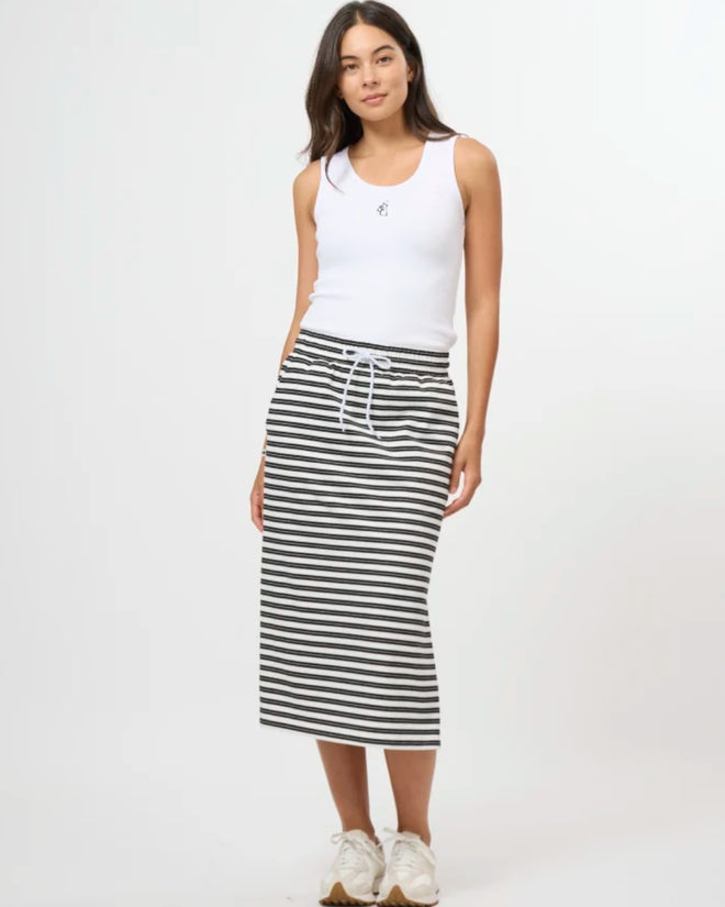 Stella and Gemma Essentials Skirt Black Stripe