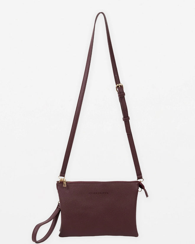 Stella and Gemma Frankie Multi Pouch Bag Cherry