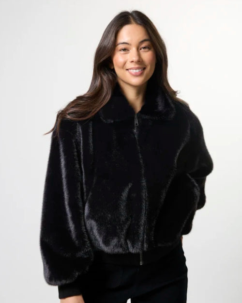 Stella and Gemma Gigi Black Fur Jacket