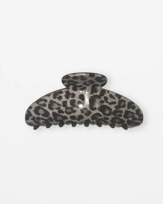 Stella and Gemma Hair Claw Grey Leopard