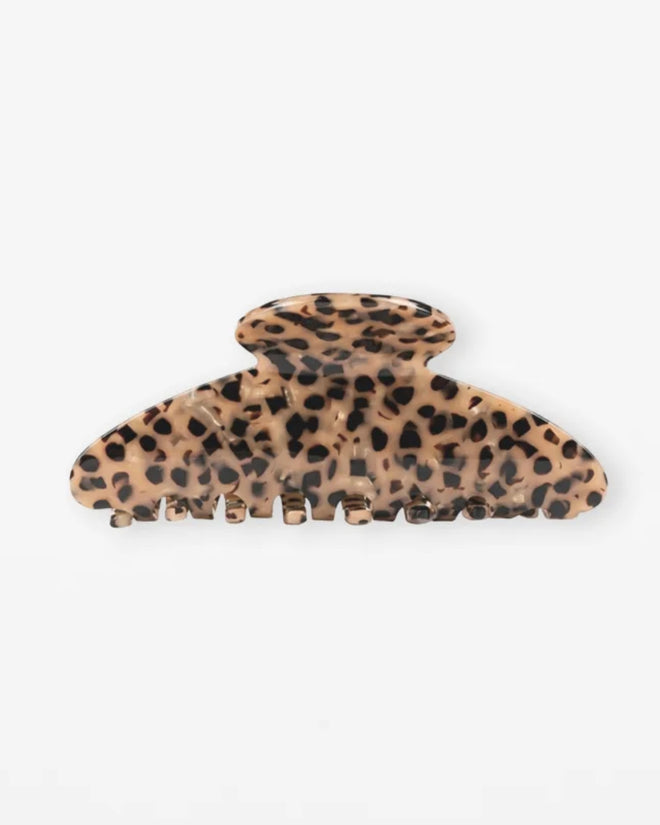 Stella and Gemma Hair Claw Speckled Spot Camel