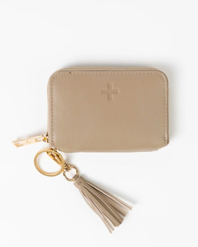 Stella and Gemma Luxelet Tassle Purse Beige